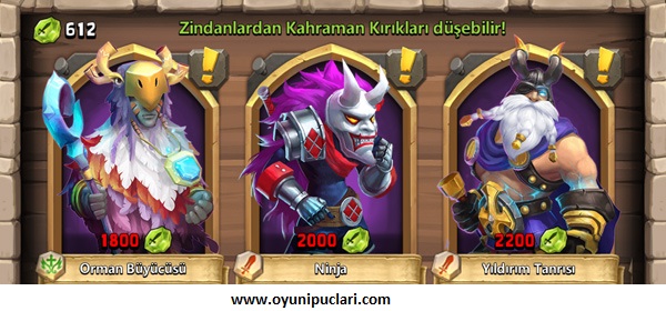 Castle Clash Efsanevi Kahraman Çıkarma Hilesi