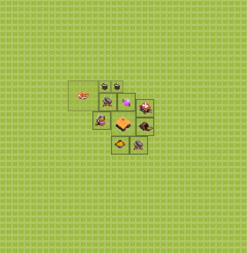 Clash of Clans 1.Seviye Köy Düzeni