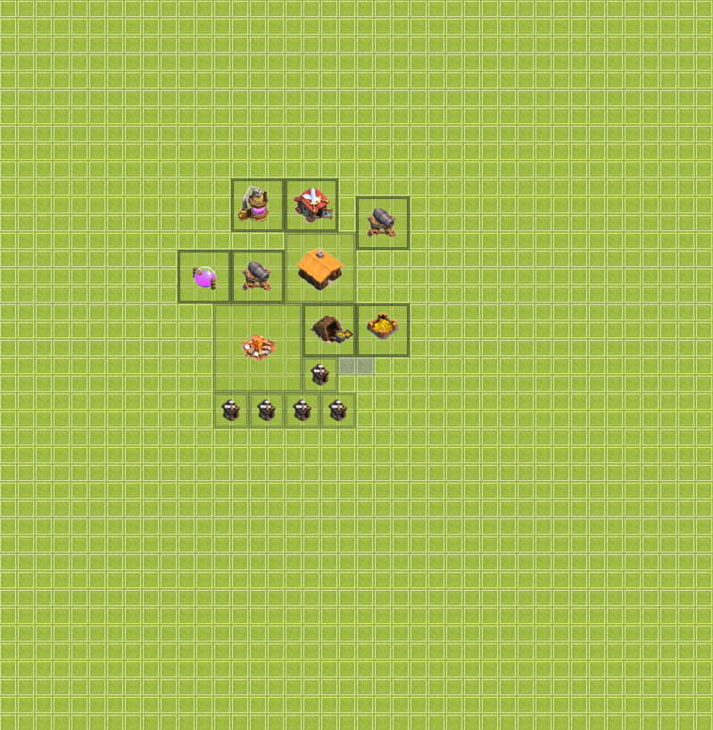 Clash of Clans 1.Seviye Köy Düzeni