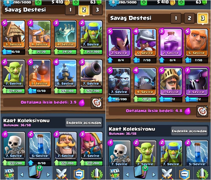 Clash Royale Desteleri
